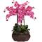 2.5ft. Pink Moth Orchid Flower Arrangement in Bamboo Planter